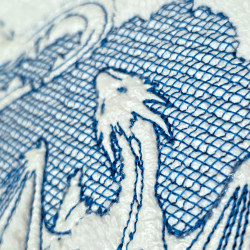 Winged Crest Dragon Embossed