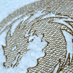 Ancient Circle Dragon Embossed