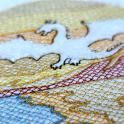 Sunset Horizon Dragon Embossed