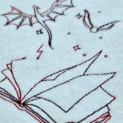 Open Book With Stories Taking Flight