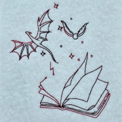 Open Book With Stories Taking Flight