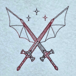 Crossed Swords With Wings