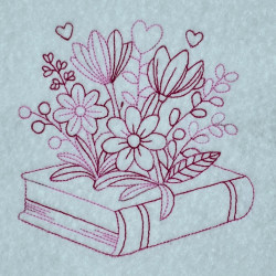 Book With Wildflowers