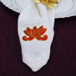 Soft Petal Lily Napkin Corner