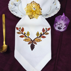Autumn Leaves Napkin Corner