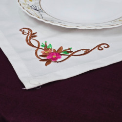 English Rose Garden Napkin Corner
