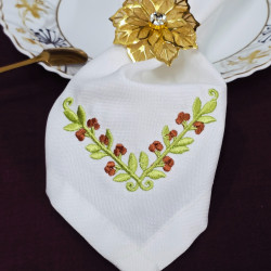 Botanical Berry Vine Napkin Corner