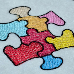 Autism Awareness Puzzle Design