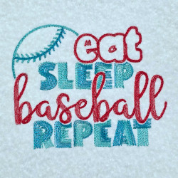 Eat Sleep Baseball Repeat Quote