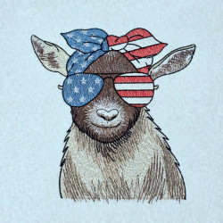 USA Patriotic Goat