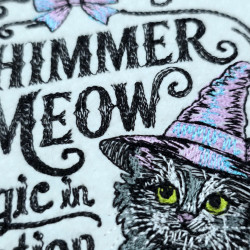 Shimmer Meow Magic Cat Quote