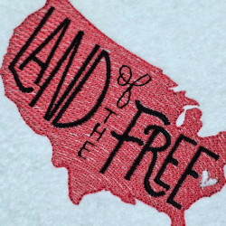 Land of the Free USA Map