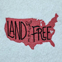 Land of the Free USA Map