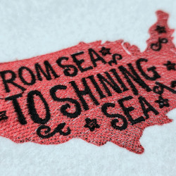 From Sea To Shining Sea Map Quote