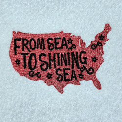 From Sea To Shining Sea Map Quote