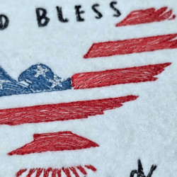 God Bless America Quote With Eagle