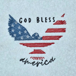 God Bless America Quote With Eagle