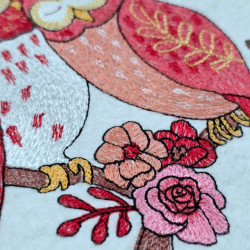 Floral Owl Couple