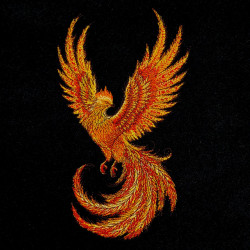 Golden Fire Phoenix