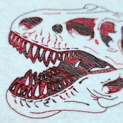 Dinosaur Skull Line Art
