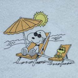 Nosey Dog And His Birds Beach Time