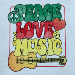 Peace Love Music Quote