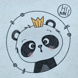 Crowned Cute Panda