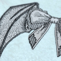 Elegant Lace Wings Bow