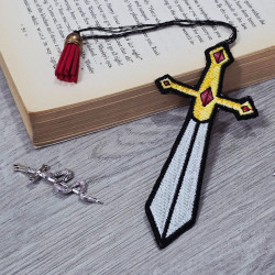 Ornate Royal FSL Sword Bookmark With Tassel