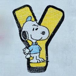 Letter Y With Snoopy
