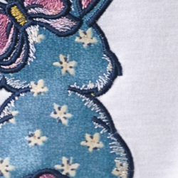 Easter Bunny Bow Applique