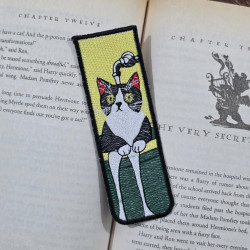 Big Yellow Eyes Cat ITH Bookmark