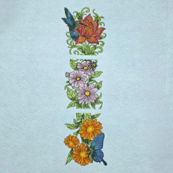 Floral Panel Embroidery Designs