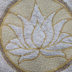 Lotus Circle Embossed