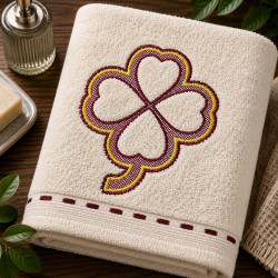 Heart Shamrock Embossed