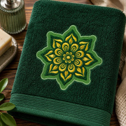 Floral Mandala Embossed