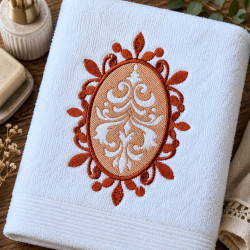 Ornate Damask Royal Embossed