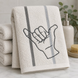 Hang Loose Hand Embossed