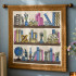 Bookshelf Panel Embroidery Designs - 9 Panels