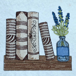 Lavender Vase Bookshelf 