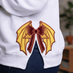 Fantasy Dragon Wing ITH Split Bow Applique