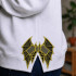Fantasy Bat Wing ITH Split Bow Applique