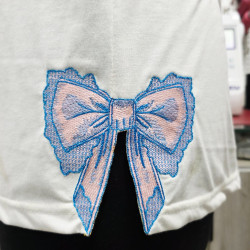 Classic Lace ITH Split Bow