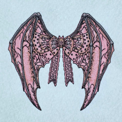 Decorative Winged ITH Split Bow