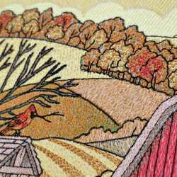 Autumn Barn Farm Scene Panel 01