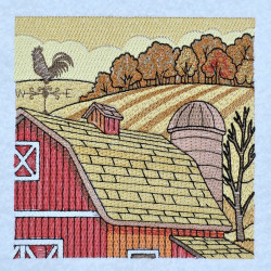 Autumn Barn Roof Panel 02