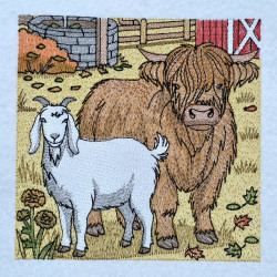 Autumn Farm Friends Panel 03