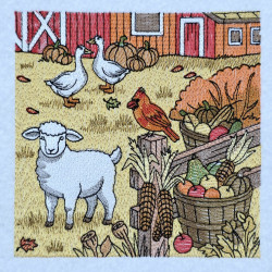 Autumn Fall Farm Garden Panel 04