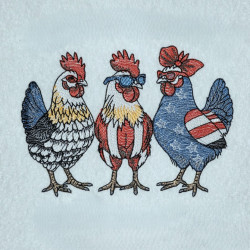 Patriotic Chicken Trio