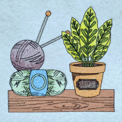 Yarn And Greenery Bookshelf